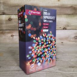 Samuel Alexander 200 LED 16m Indoor Outdoor Christmas Multi Function Mains Operated String Lights with Timer in Multicoloured - thumbnail 6