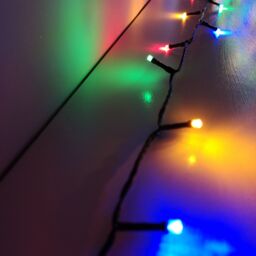 Samuel Alexander 200 LED 16m Indoor Outdoor Christmas Multi Function Mains Operated String Lights with Timer in Multicoloured - thumbnail 4
