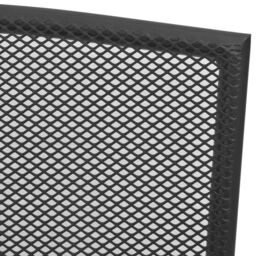 Berkfield Home Stackable Garden Chair Set 5 pcs Anthracite Powder-coated Steel in Black - thumbnail 6