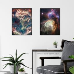 Artery8 Pack of 4 NASA James Webb Space Telescope Images Rho Ophiuchi Cassiopeia A SMC Galaxy Star Formation Unframed Wall Art Living Room Prints Set - thumbnail 6