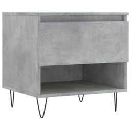 Berkfield Home Coffee Tables 2 pcs Concrete Grey 50x46x50 cm Engineered Wood - Size: 50 x 46 x 50 cm - thumbnail 5