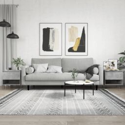 Berkfield Home Coffee Tables 2 pcs Concrete Grey 50x46x50 cm Engineered Wood - Size: 50 x 46 x 50 cm - thumbnail 1