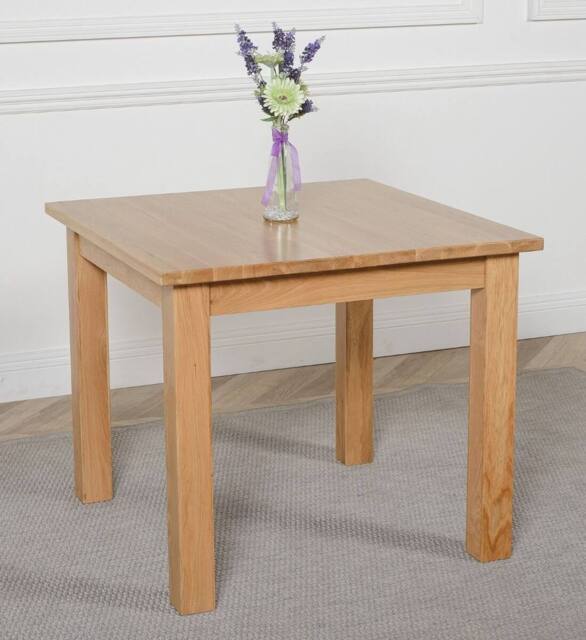 Thats Furniture Oslo 90cm Small Square Dining Table in Light Oak - image 1