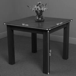 Thats Furniture Oslo 90cm Small Square Dining Table in Light Oak - thumbnail 6