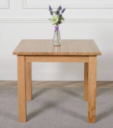 Thats Furniture Oslo 90cm Small Square Dining Table in Light Oak - thumbnail 2