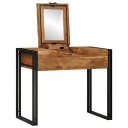 Berkfield Home Dressing Table 90x50x75 cm Solid Wood Acacia in Brown - Size: 90 x 50 x 75 cm