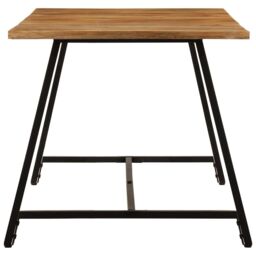 Berkfield Home Dining Table 160x80x75 cm Solid Wood Mango in Brown - Size: 160 x 80 x 75 cm - thumbnail 3