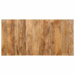 Berkfield Home Dining Table 160x80x75 cm Solid Wood Mango in Brown - Size: 160 x 80 x 75 cm - thumbnail 4