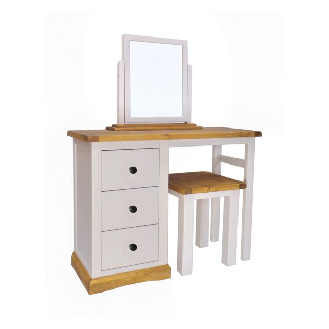 Cabinet Bits Bomporto 3 Drawer Dressing Table Set Brass Knob in Light Grey - image 1