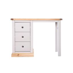 Cabinet Bits Bomporto 3 Drawer Dressing Table Set Brass Knob in Light Grey - thumbnail 3