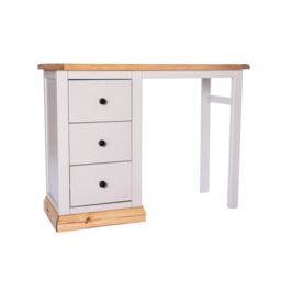 Cabinet Bits Bomporto 3 Drawer Dressing Table Set Brass Knob in Light Grey - thumbnail 2