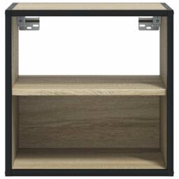 Berkfield Home Wall-mounted Bedside Cabinets 2 pcs Sonoma Oak 40x31x39.5 cm in Brown - thumbnail 5
