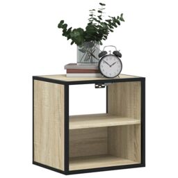 Berkfield Home Wall-mounted Bedside Cabinets 2 pcs Sonoma Oak 40x31x39.5 cm in Brown - thumbnail 3