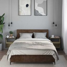 Berkfield Home Wall-mounted Bedside Cabinets 2 pcs Sonoma Oak 40x31x39.5 cm in Brown - thumbnail 4