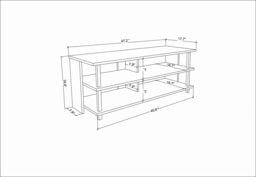 Decorotika Pueblo TV Unit for TV's up to 55 inches in Light Grey - thumbnail 6