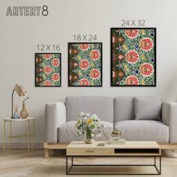 "Artery8 Owen Jones Vintage Arabesque Floral Pattern Framed Canvas Art Print - Size: W12"" x H16""" - thumbnail 4