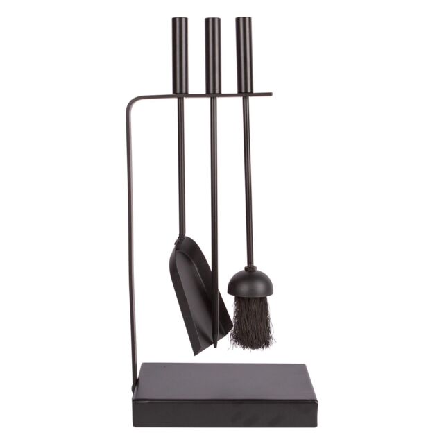 Hammer and Tongs 4pc Goodwood Fireside Companion Set Black - image 1