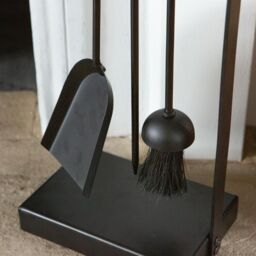 Hammer and Tongs 4pc Goodwood Fireside Companion Set Black - thumbnail 4