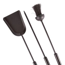Hammer and Tongs 4pc Goodwood Fireside Companion Set Black - thumbnail 6