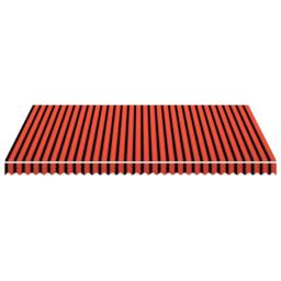 Berkfield Home Durable Awning Top Sunshade Canvas Orange & Brown 450x300 cm - thumbnail 1