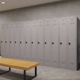 Phoenix Safe Company Personal locker in Grey with Combination Lock, PL1133GGC, 137L - Size: 180 cm x 100 cm - thumbnail 9