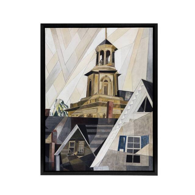 "Artery8 After Sir Christopher Wren Charles Demuth Framed Canvas Wall Art Print - Size: W24"" x H32""" - image 1