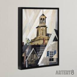 "Artery8 After Sir Christopher Wren Charles Demuth Framed Canvas Wall Art Print - Size: W24"" x H32""" - thumbnail 2