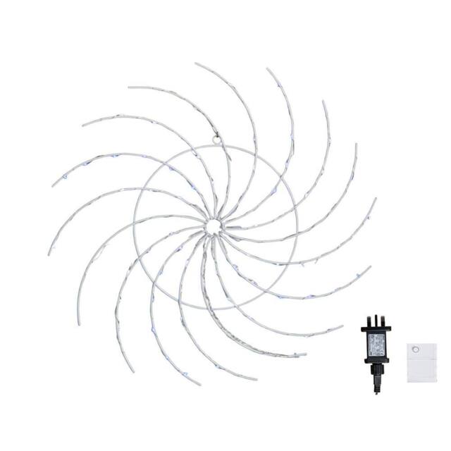 Samuel Alexander 50cm Light up Christmas Catherine Wheel with 96 Blue & White LEDs - image 1