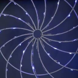 Samuel Alexander 50cm Light up Christmas Catherine Wheel with 96 Blue & White LEDs - thumbnail 6