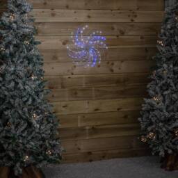 Samuel Alexander 50cm Light up Christmas Catherine Wheel with 96 Blue & White LEDs - thumbnail 3