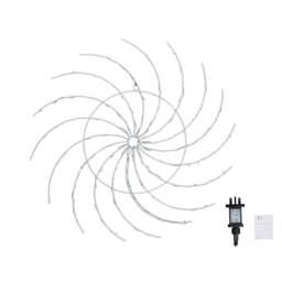 Samuel Alexander 50cm Light up Christmas Catherine Wheel with 96 Blue & White LEDs - thumbnail 1