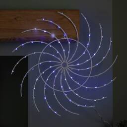 Samuel Alexander 50cm Light up Christmas Catherine Wheel with 96 Blue & White LEDs - thumbnail 2