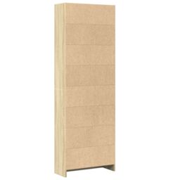 Berkfield Home Bookcase Sonoma Oak 60x24x176 cm Engineered Wood in Brown - Size: 60 x 24 x 176 cm - thumbnail 6