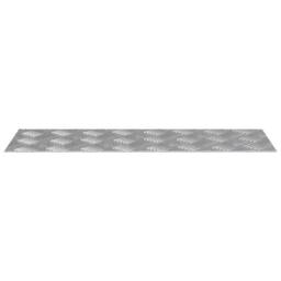 Berkfield Home Modern Aluminium Checker Plates 4 pcs Anti-Slip 60x20 cm in Silver - Size: Medium - thumbnail 4