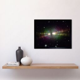 Artery8 Wall Art Print Hubble Space Astronomy Rainbow Image Of The Egg Nebula Light Ripples Reflecting On The Dying Star's Dust Shells Art Framed - thumbnail 2