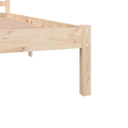 Berkfield Home Bed Frame Solid Wood Pine 180x200 cm Super King Size in Brown - thumbnail 6