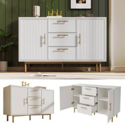 STILVORA Sideboard Cabinet with Storage White - thumbnail 9