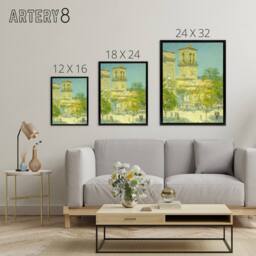 "Artery8 Street of the Great Captain Cityscape Hassam Framed Canvas Wall Art - Size: W18"" x H24""" - thumbnail 4