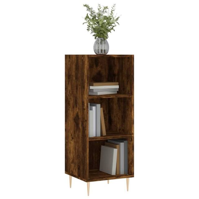 Berkfield Home Sideboard Smoked Oak 34.5x32.5x90 cm Engineered Wood in Brown - image 1