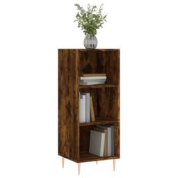Berkfield Home Sideboard Smoked Oak 34.5x32.5x90 cm Engineered Wood in Brown - thumbnail 1