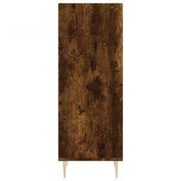 Berkfield Home Sideboard Smoked Oak 34.5x32.5x90 cm Engineered Wood in Brown - thumbnail 5