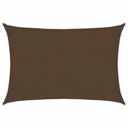 Berkfield Home Sunshade Sail 160 g/m¬≤ Brown 2x3 m HDPE - thumbnail 2