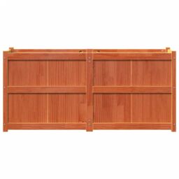 Berkfield Home Garden Planter Wax Brown 150x50x70 cm Solid Wood Pine - Size: 150 x 50 x 70 cm - thumbnail 5