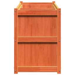 Berkfield Home Garden Planter Wax Brown 150x50x70 cm Solid Wood Pine - Size: 150 x 50 x 70 cm - thumbnail 6