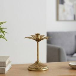 Garden Greatness Golden Flower Taper Candle Holder - Size: 1 Pack - thumbnail 2