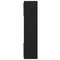 Berkfield Home TV Cabinet 8 pcs Black oak 181 x 30 x 120 cm Engineered wood - thumbnail 8