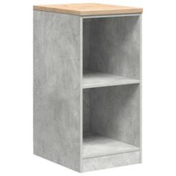 Berkfield Home Garage Storage Cabinet Concrete Grey 40x51x85 cm Solid Wood Pine - Size: 40 x 51 x 85 cm - thumbnail 1