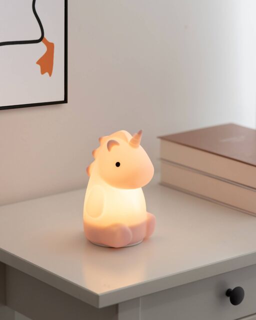 Eglo Castellino, Unicorn Night Light / Table Lamp for Kids in Pale Pink - image 1
