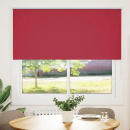 Berkfield Home Roller Blind Blackout Red 160x175 cm Fabric Width 156.6 cm Polyester