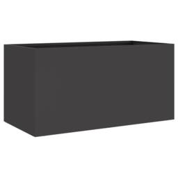 Berkfield Home Planter Black 62x30x29 cm Steel - Size: 62 x 30 x 29 cm - thumbnail 7